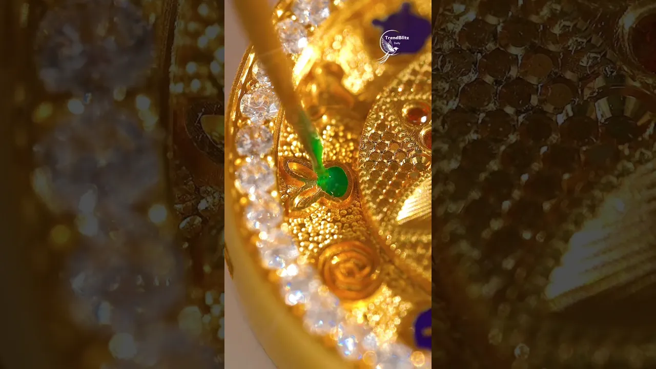 Spinning Golden Pendant Craftsmanship ✨ Discover the Magic Behind Handmade Luxury