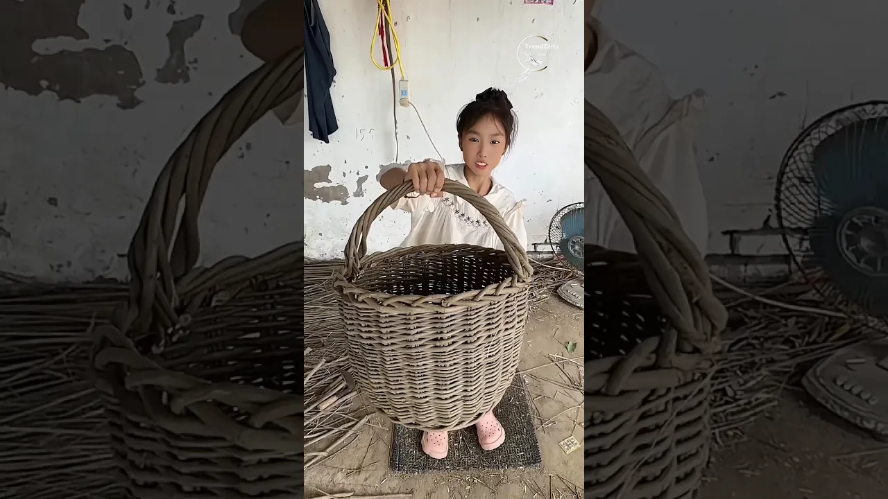 She Skipped the May Day Holiday to Help Grandpa Weave Baskets ｜ Rural Heritage Lives On