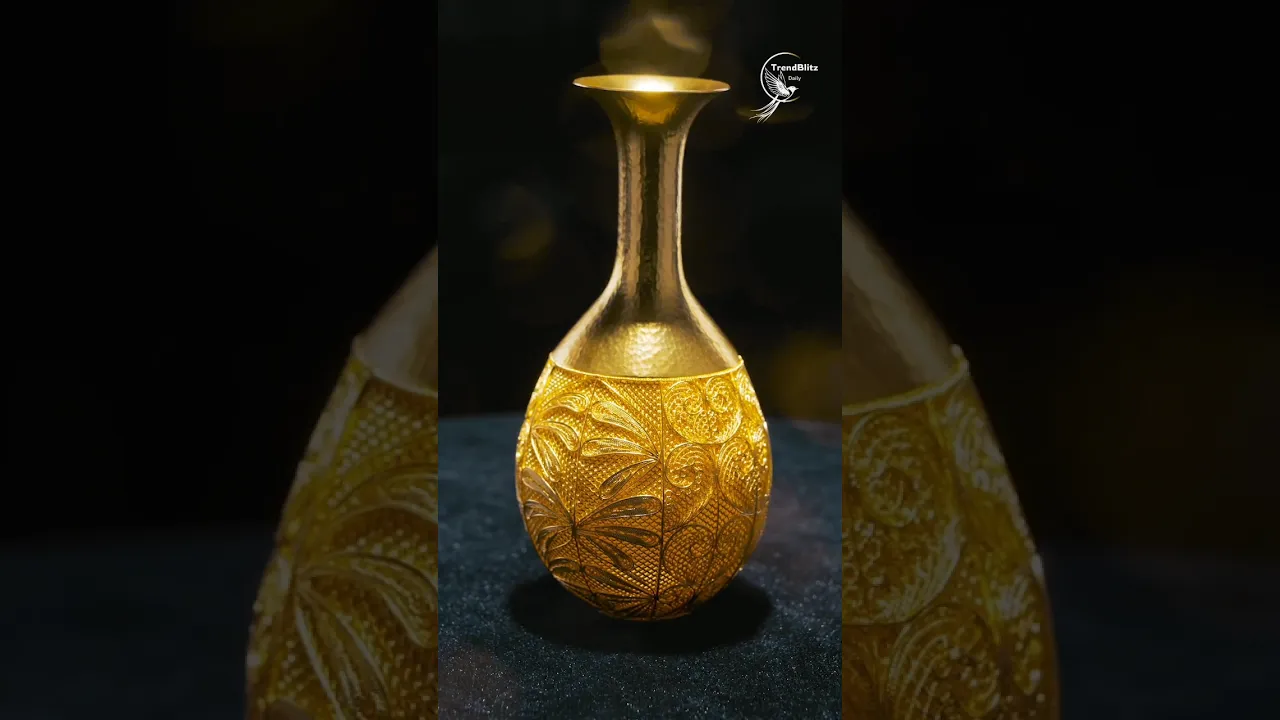 Spring Flowers for a Golden Filigree Vase ｜ Luxury Home Decor Aesthetics