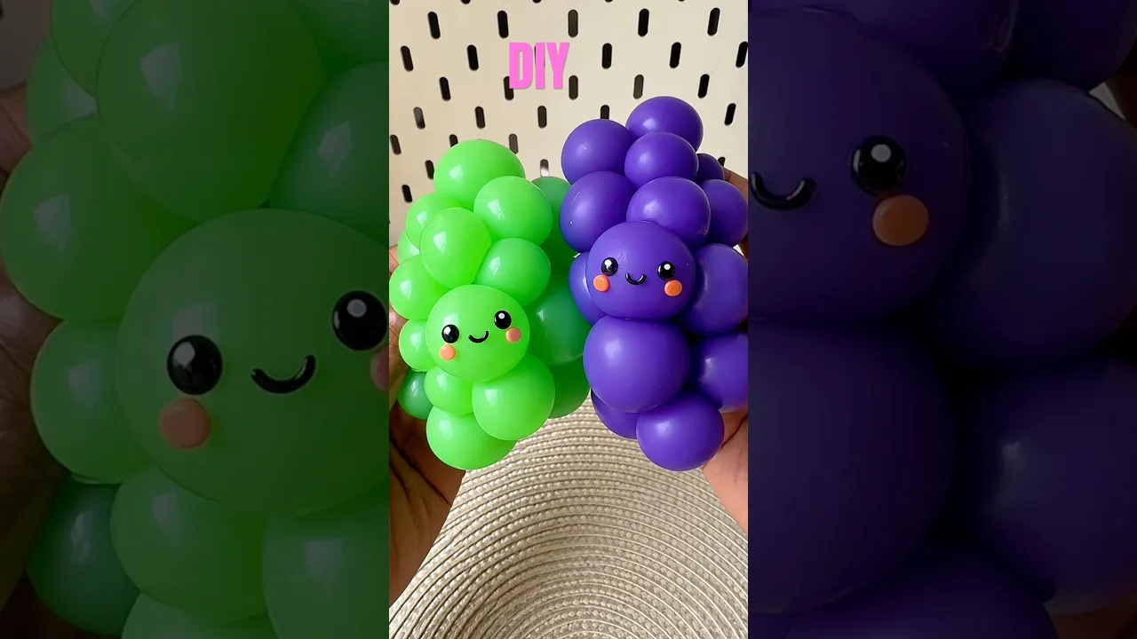 🍇Grape DIY with Balloons! #asmr