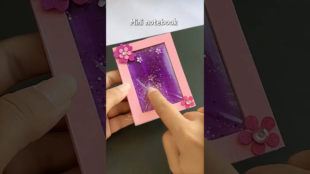 DIY mini notebook 📒 ✨ #shorts #art #diy #viral #muktaartandcraft #youtubeshorts