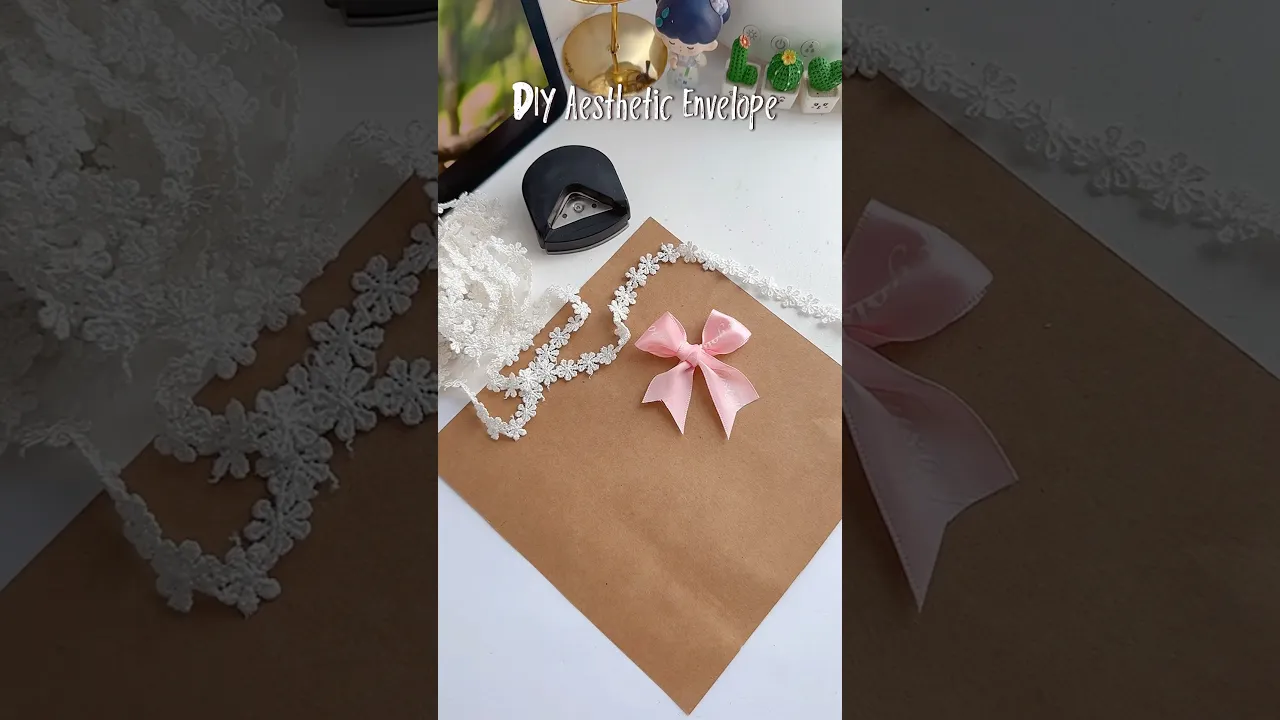 DIY Aesthetic Envelope 💌✨#shorts #art #diy #muktaartandcraft #youtubeshorts sad