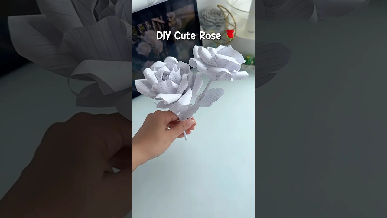 Easy rose idea🌹✨#shorts #art #diy #craft #youtubeshorts