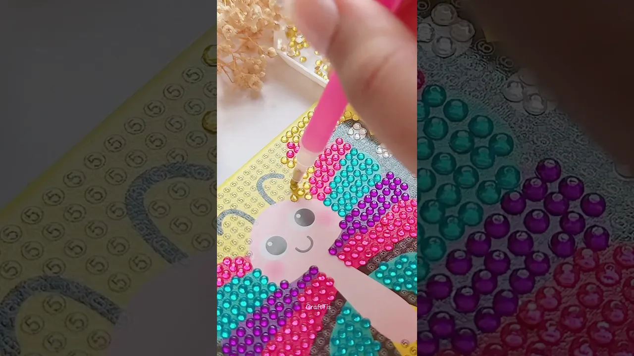 DIY Butterfly Gem art ✨ #crafttis #shorts