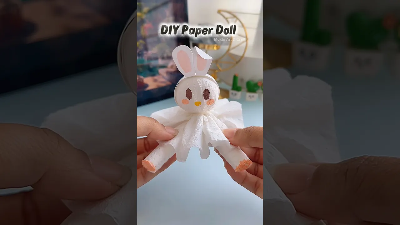 Easy paper craft 🥰✨#shorts #art #diy #youtube #muktaartandcraft