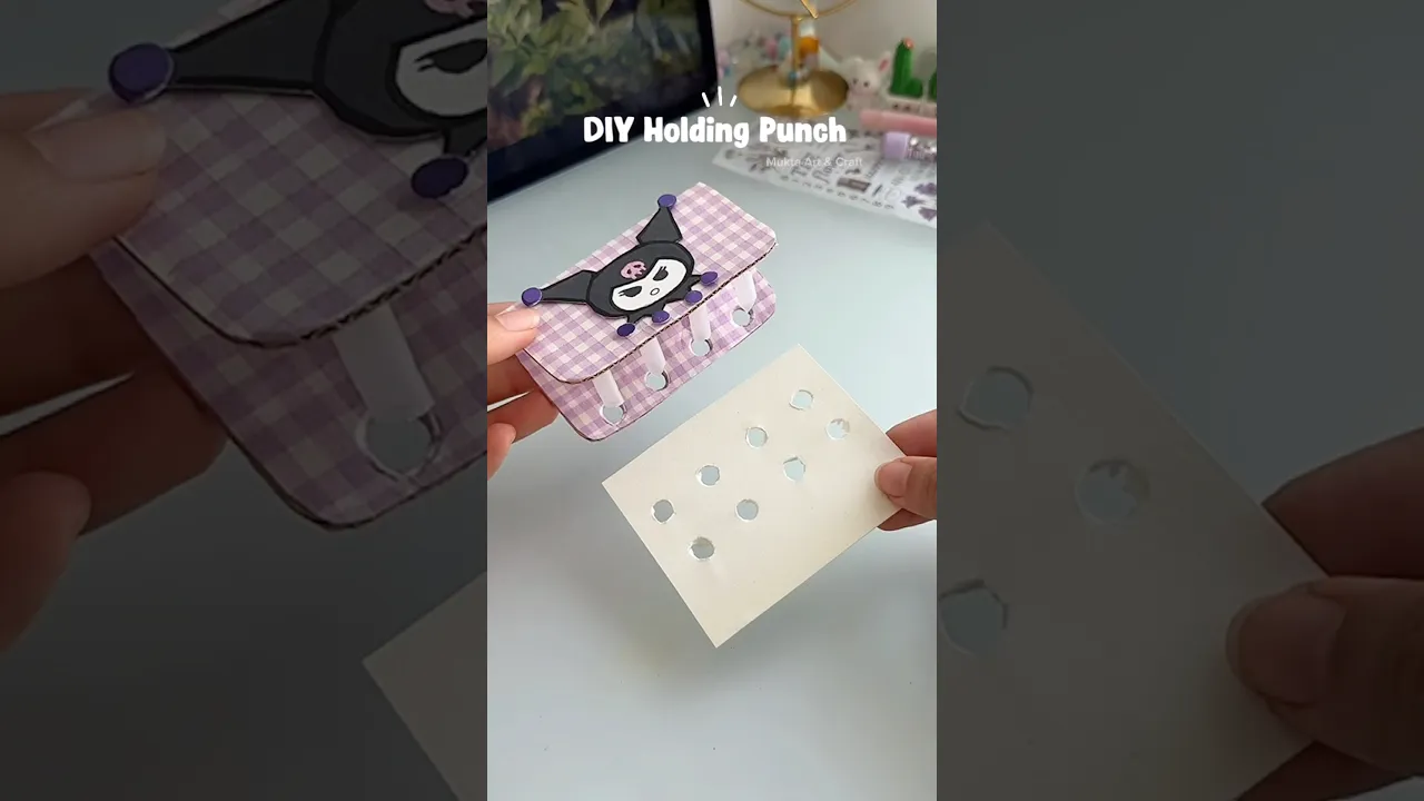 DIY holding punch 😍✨#shorts #art #diy #craft #handmade #youtubeshorts