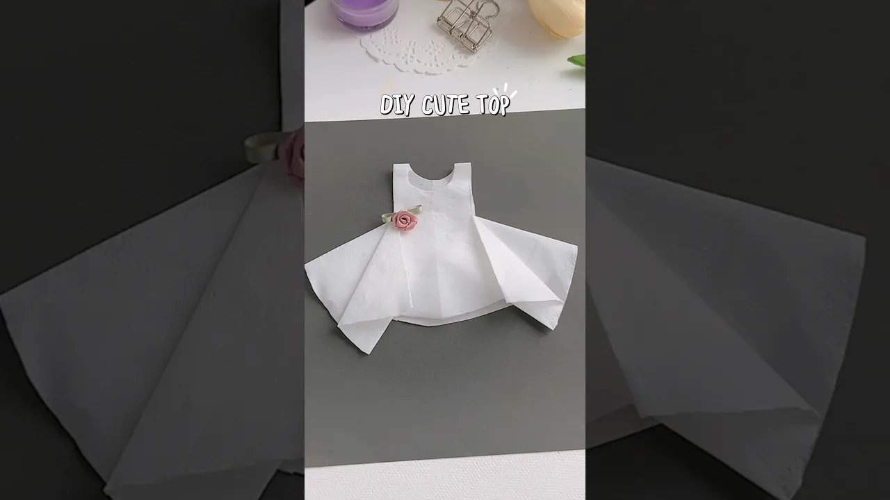 Easy DIY Cute Top Idea✂️✨#shorts #art #diy #muktaartandcraft #youtubeshortsfeature