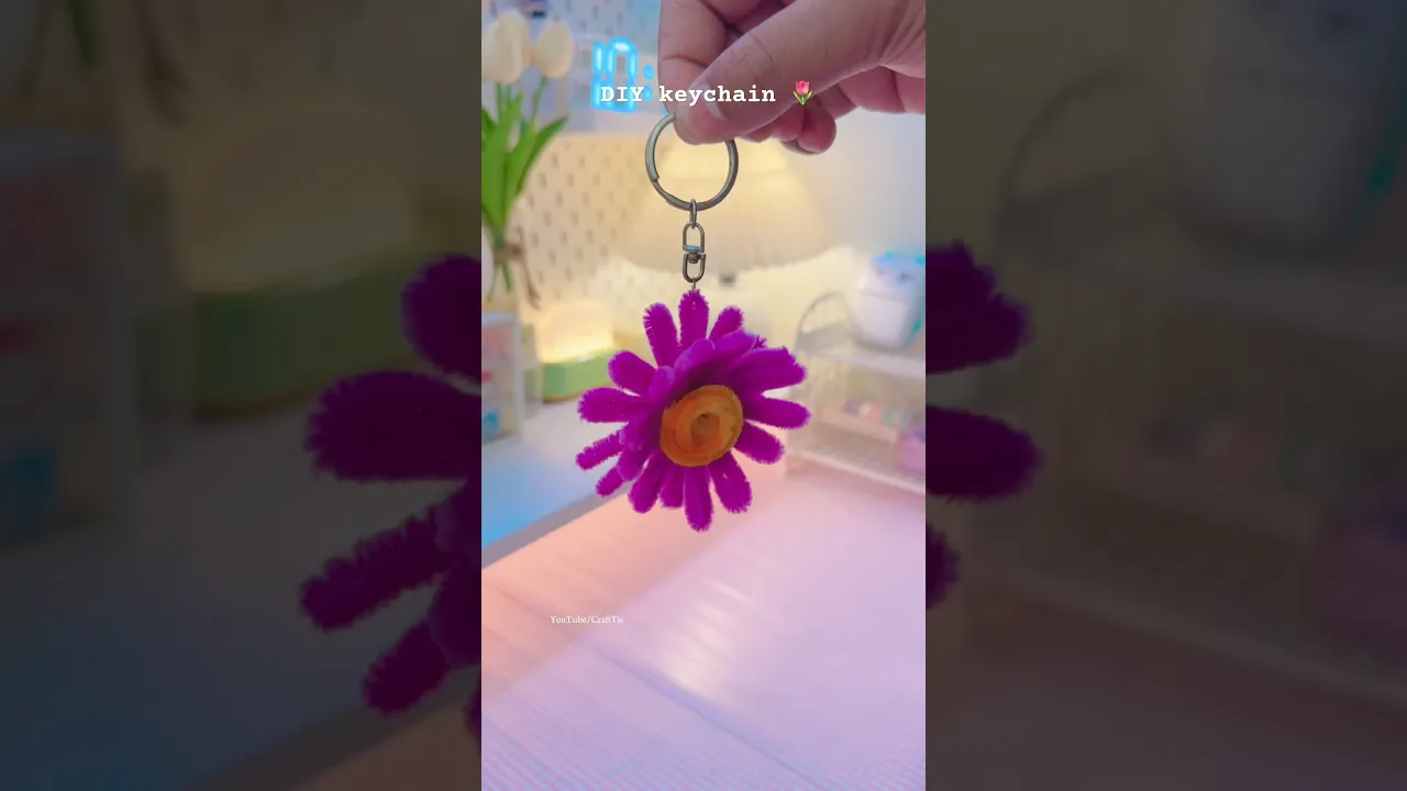 DIY keychain 🌷 #shorts