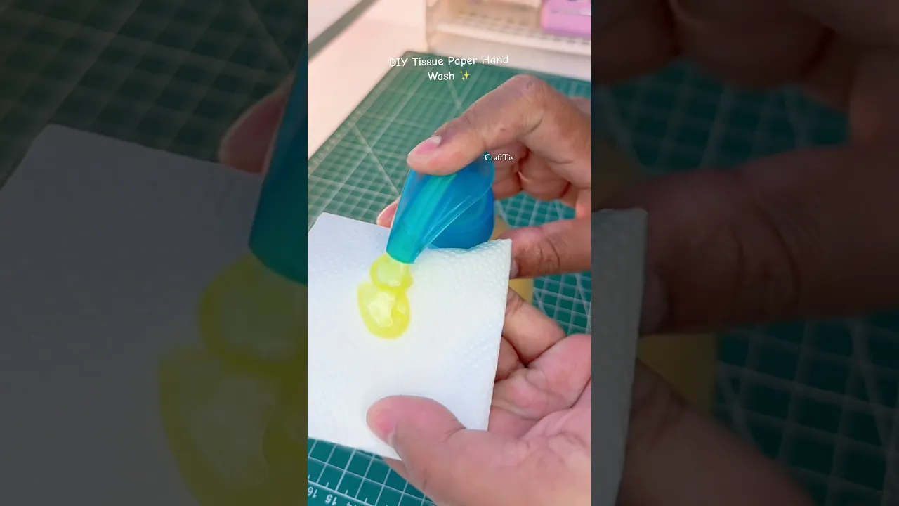 DIY Tissue Paper Hand Soap ✨ #shorts