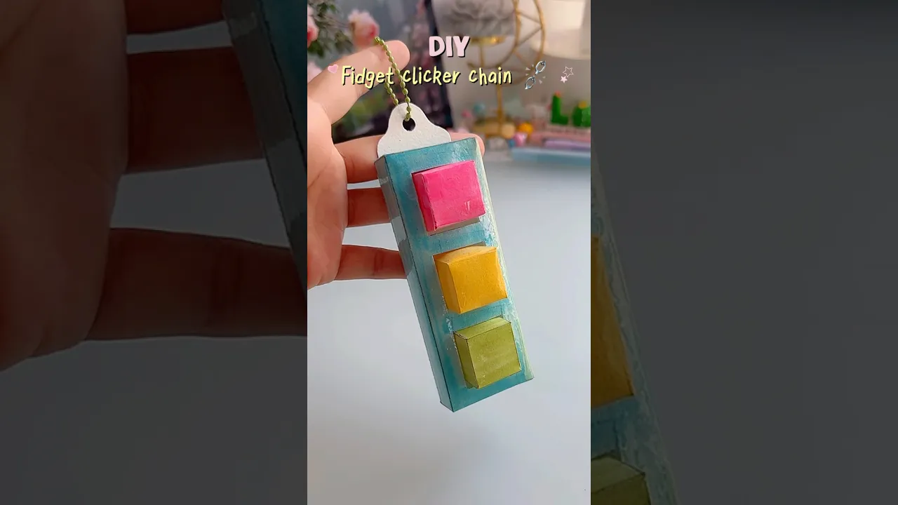 Fidget clicker chain 😛✨#shorts #art #diy #craft #youtubeshorts