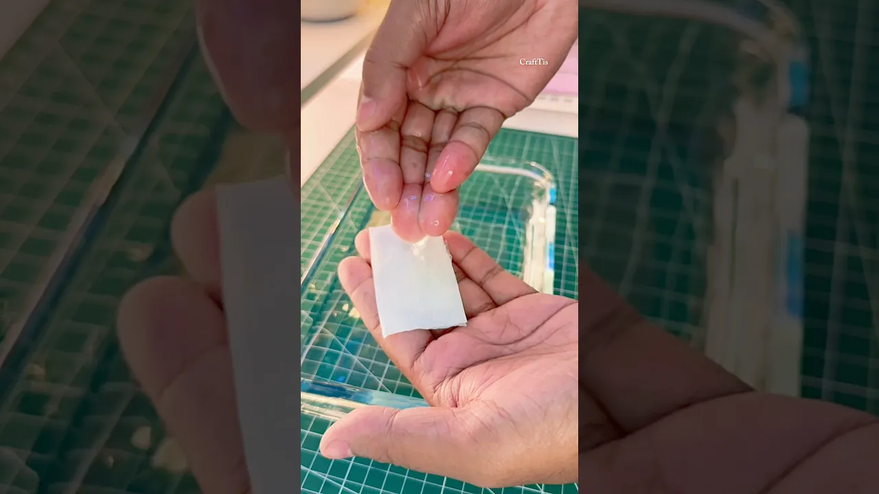 DIY hand wash with tissue paper 🥰✨ #shorts
