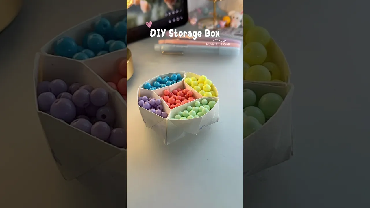 DIY storage box😍✨#shorts #art #diy #craft #youtubeshorts