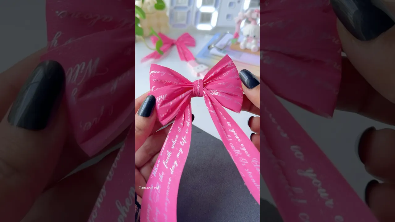 DIY cute bow 🎀 #shorts