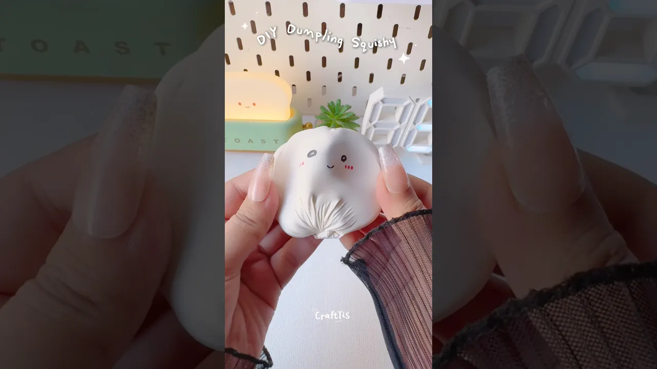 DIY viral dumpling squishy 🤩 #shorts