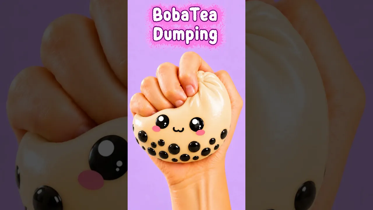 How to Make a cute🥰 VIRAL BobaTea Dumpling SQUISHY! 😱😳 DIY Taba Squishy Tutorial #diy #squishy