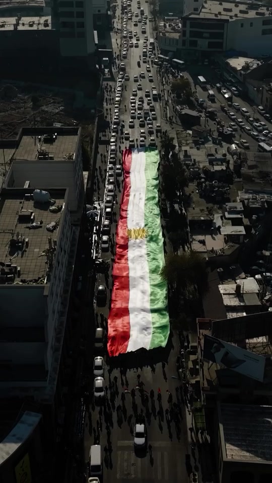 Our National Flag, on the streets of The most precious city. Erbil ❤️...