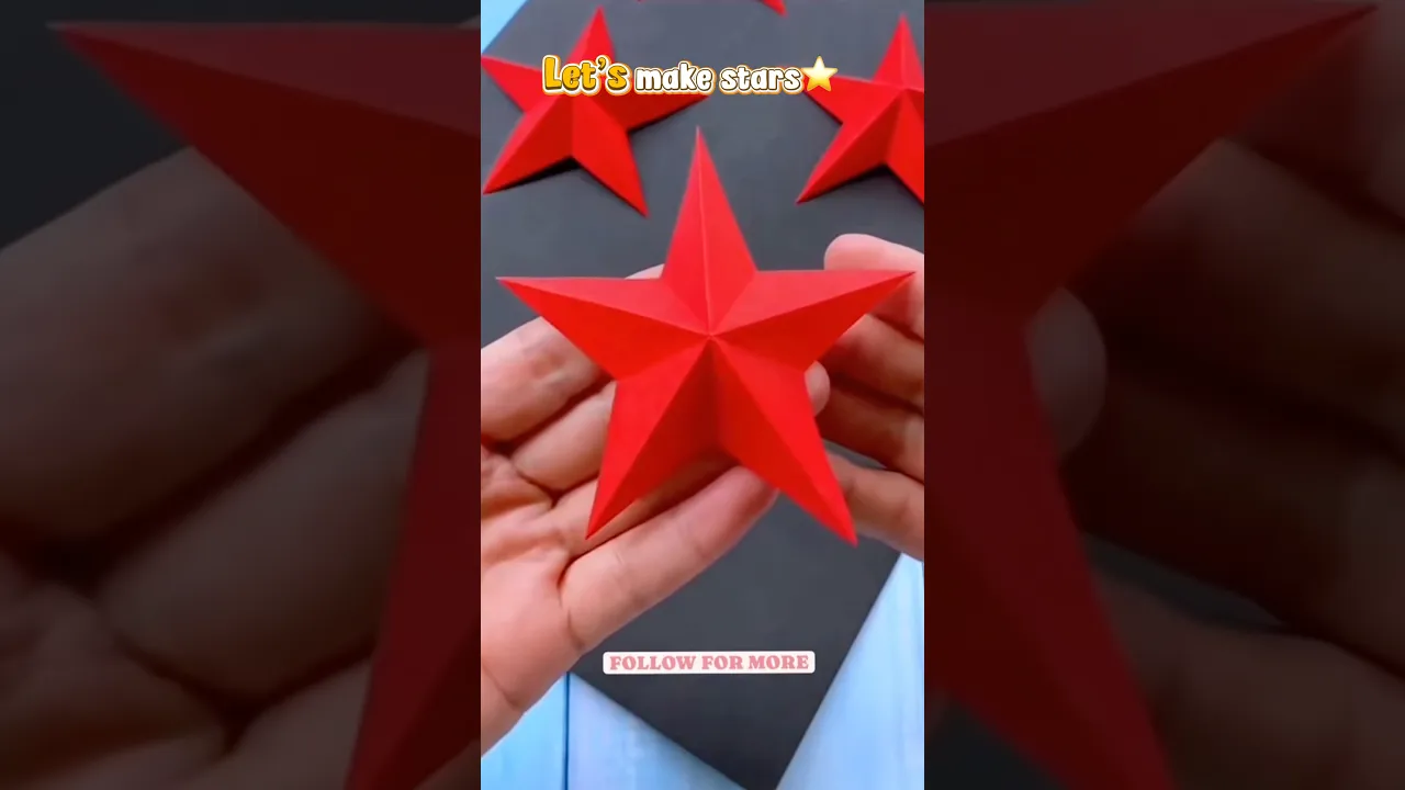 Let’s make stars ⭐️ #shorts #art #diy #muktaartandcraft #youtubeshorts