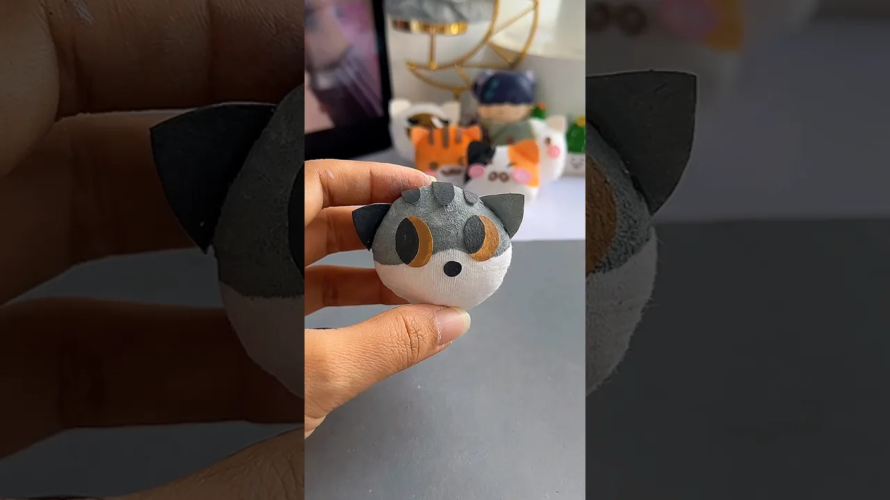 DIY squishy cat 😻😹🙀 #shorts #art #diy #viral #muktaartandcraft #youtubeshortsfeature