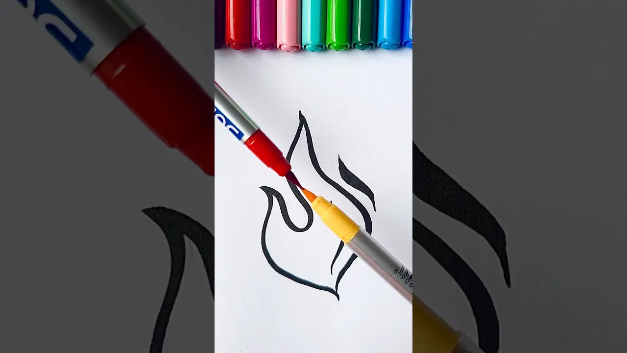 🔥 Satisfying creative art #shorts #painting #art #satisfying