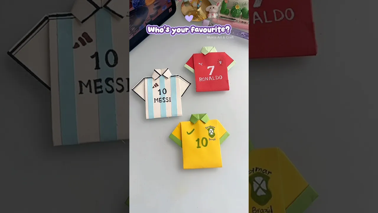 FIFA World Cup Jersey Day⚽️✨#shorts #art #diy #craft #youtubeshorts #football