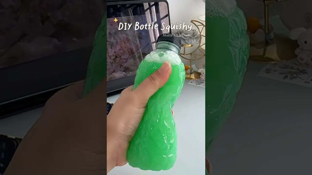 DIY Bottle Squishy 🍾✨😱#shorts #art #dit #craft #youtubeshorts
