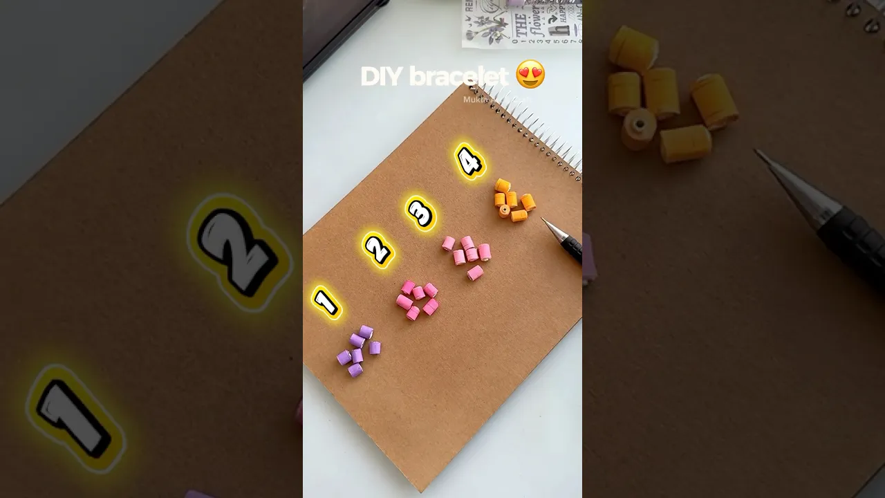 DIY Bracelet😍✨#shorts #art #diy #craft #youtubeshorts