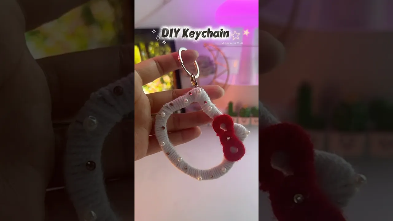 DIY keychain for your best friends 😍✨#shorts #art #diy #craft #youtubeshortsvideo