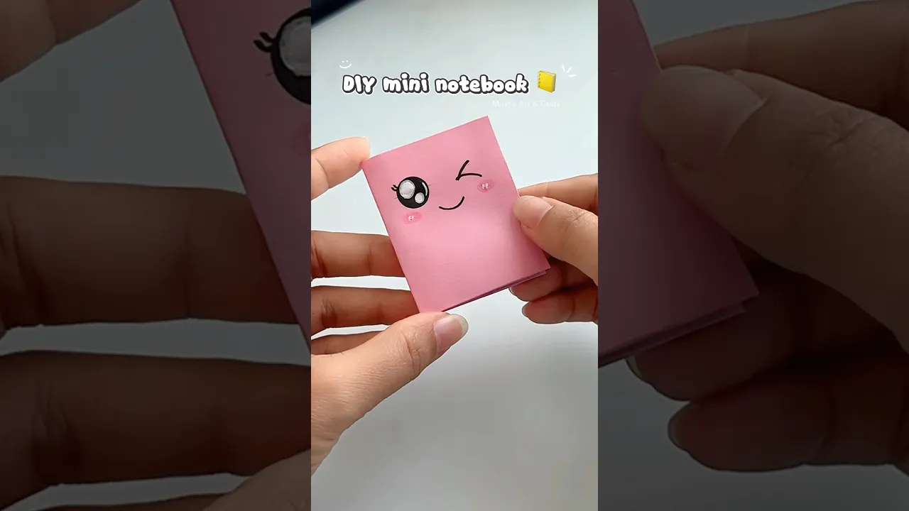DIY Cute mini notebook 📒 No glue✨#shorts #art #diy #craft #youtubeshorts