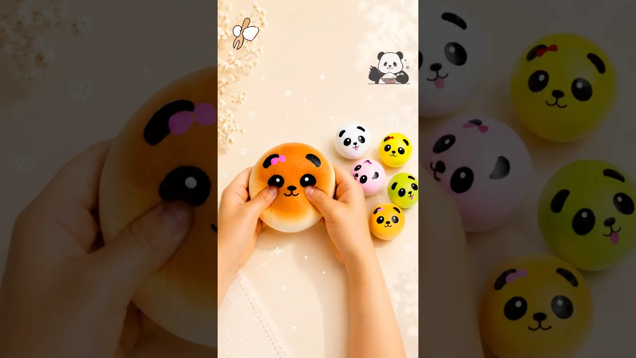 DIY Panda SQUISHY ｜ 🐼❤️