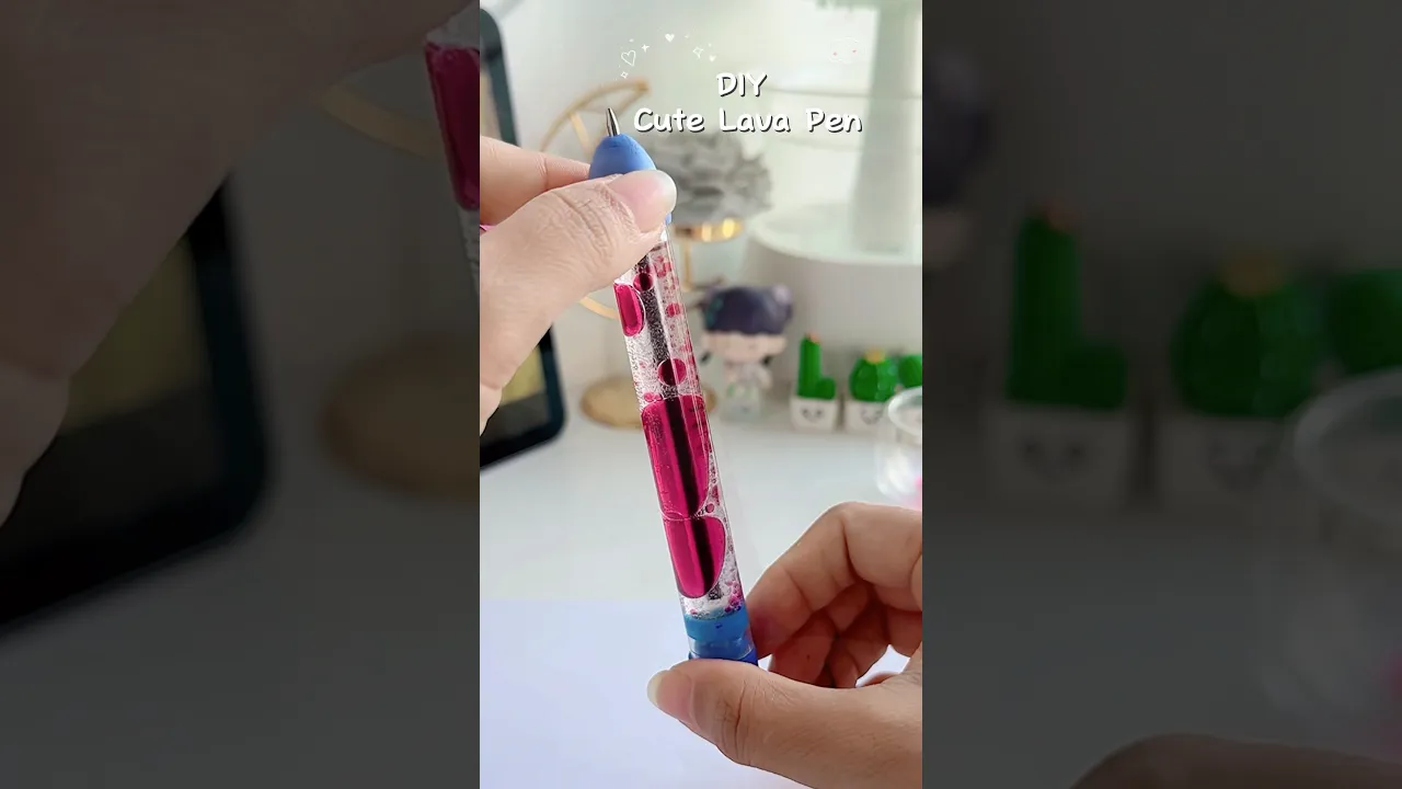 DIY Lava Pen 😍✨#shorts #art #diy #muktaartandcraft #youtubeshorts
