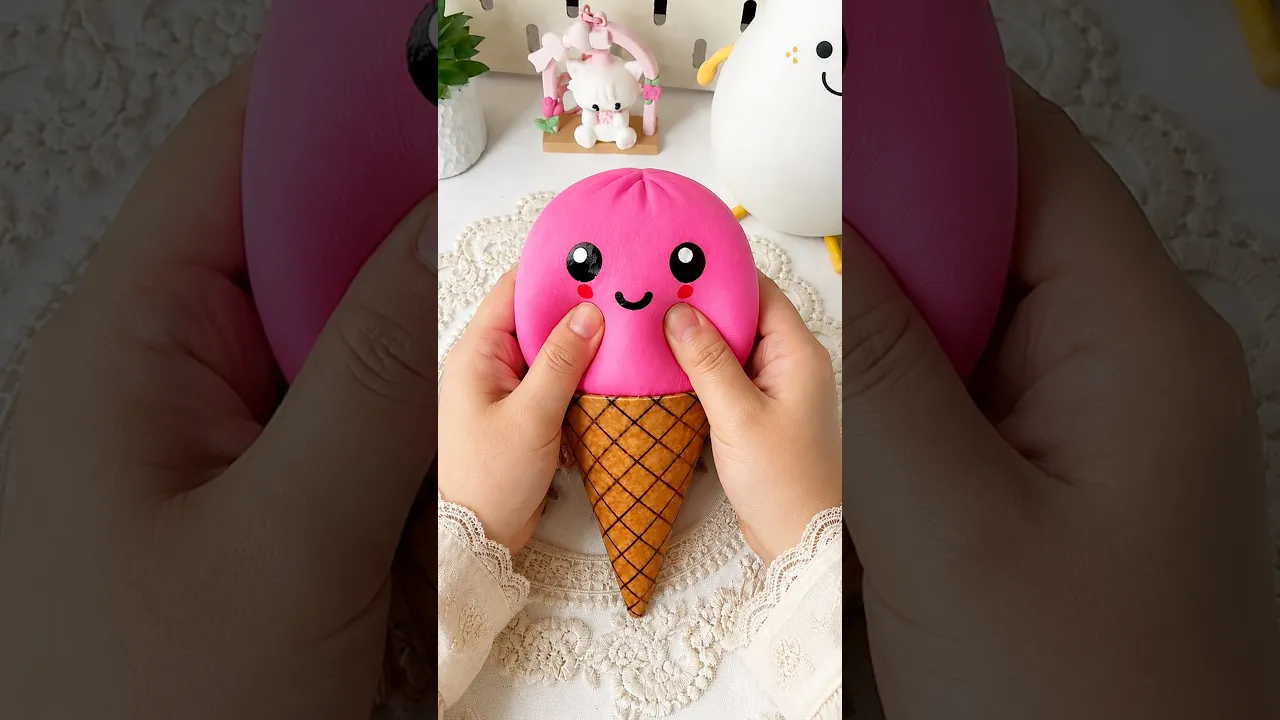 🥰Viral cute Icecream Dumping #diy #squishy #fidgettoy#dumplings