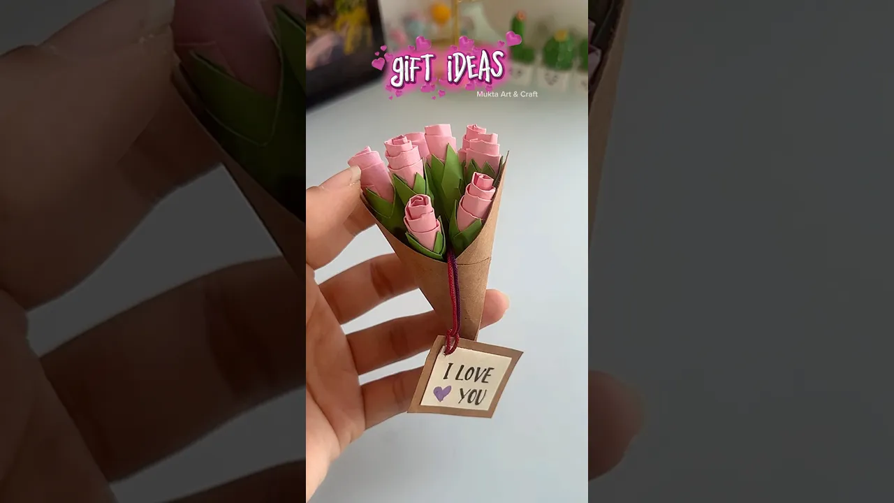 DIY Gift Ideas💐✨#shorts #art #diy #craft #muktaartandcraft #youtubeshorts