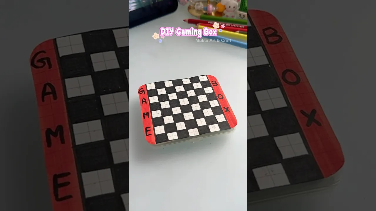 DIY mini game Box😍✨Try this when you’re bored #shorts #art #diy #craft #youtubeshorts