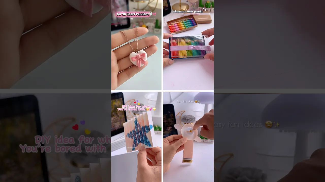 4 Easy Craft ideas 😍✨#shorts #art #diy #craft #youtubeshorts