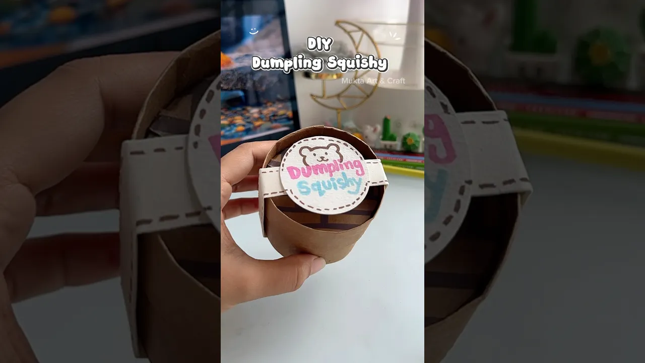 DIY Dumpling Squishy ✨Try this!✨#shorts #art #diy #craft #youtubeshorts