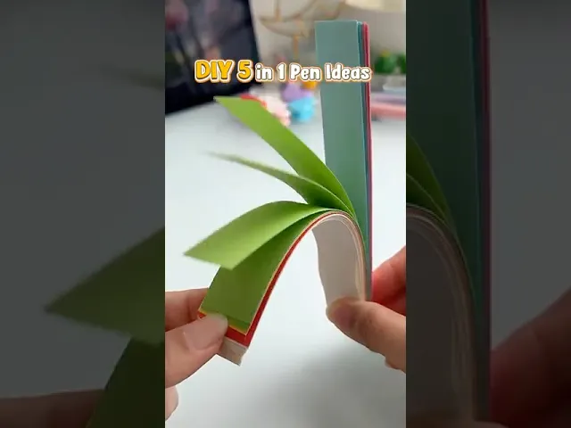 DIY 5 in 1 cute pen tutorial 👀✨#shorts #art #diy #craft #youtubeshortsvideo
