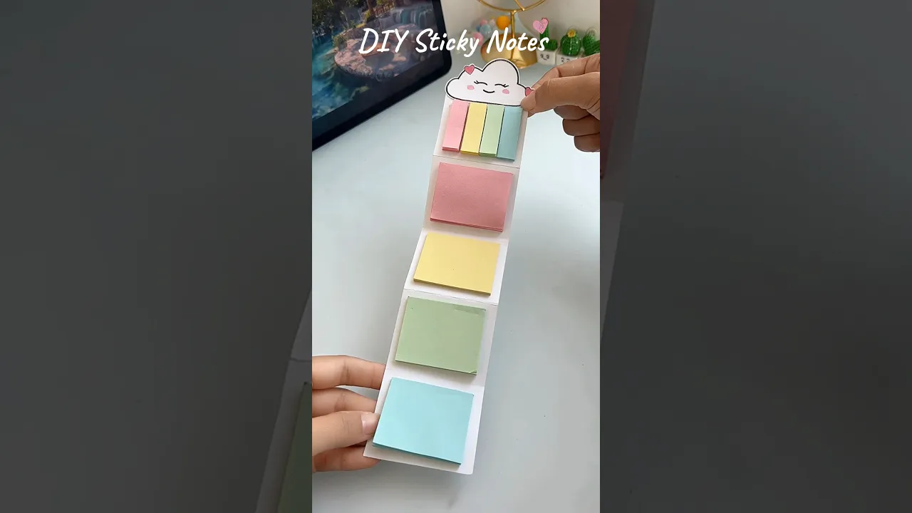 DIY sticky notes idea😻✨#shorts #art #diy #craft #youtubeshorts