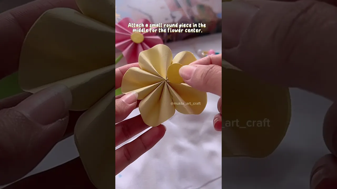 Easy Paper craft idea🌸✨#shorts #art #diy #muktaartandcraft #youtubeshortsvideos