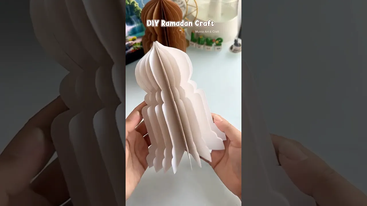Ramadan Craft ideas 🌙✨#shorts #diy #craft #muktaartandcraft #youtubeshorts