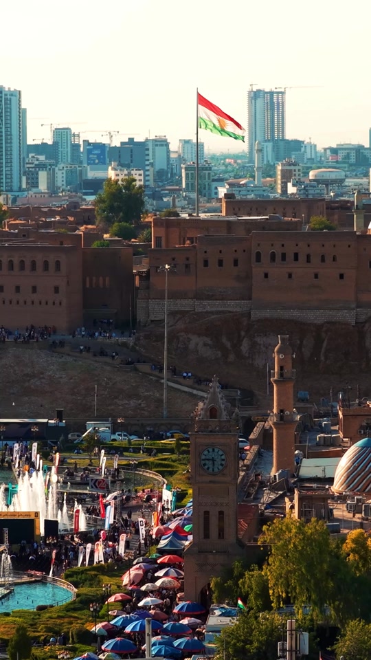 ＂Erbil city： The perfect blend of urban hustle and ancient calm.＂ @er...