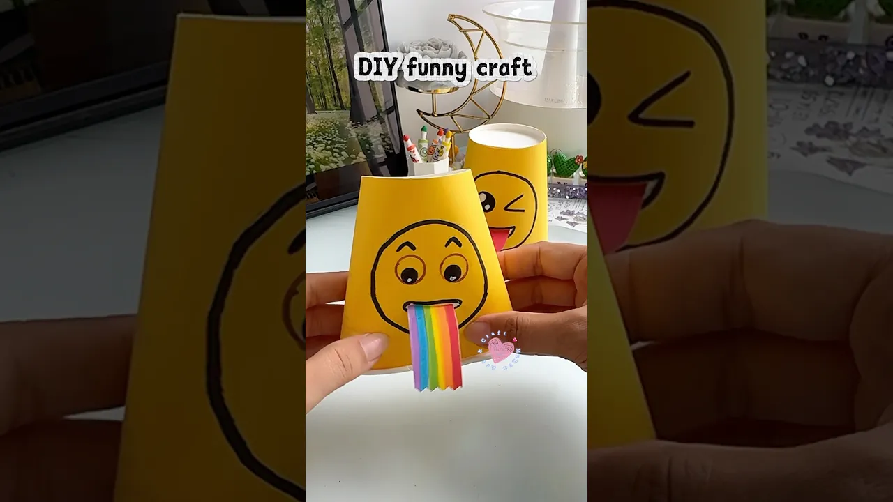DIY funny craft😜✨#shorts #art #diy #craft #youtubeshorts