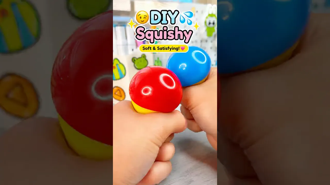 💦DIY Water Squishy!？ #squishy #diysquishy #diyfidgets #fidgettoys #fidget #cute #thingstodo