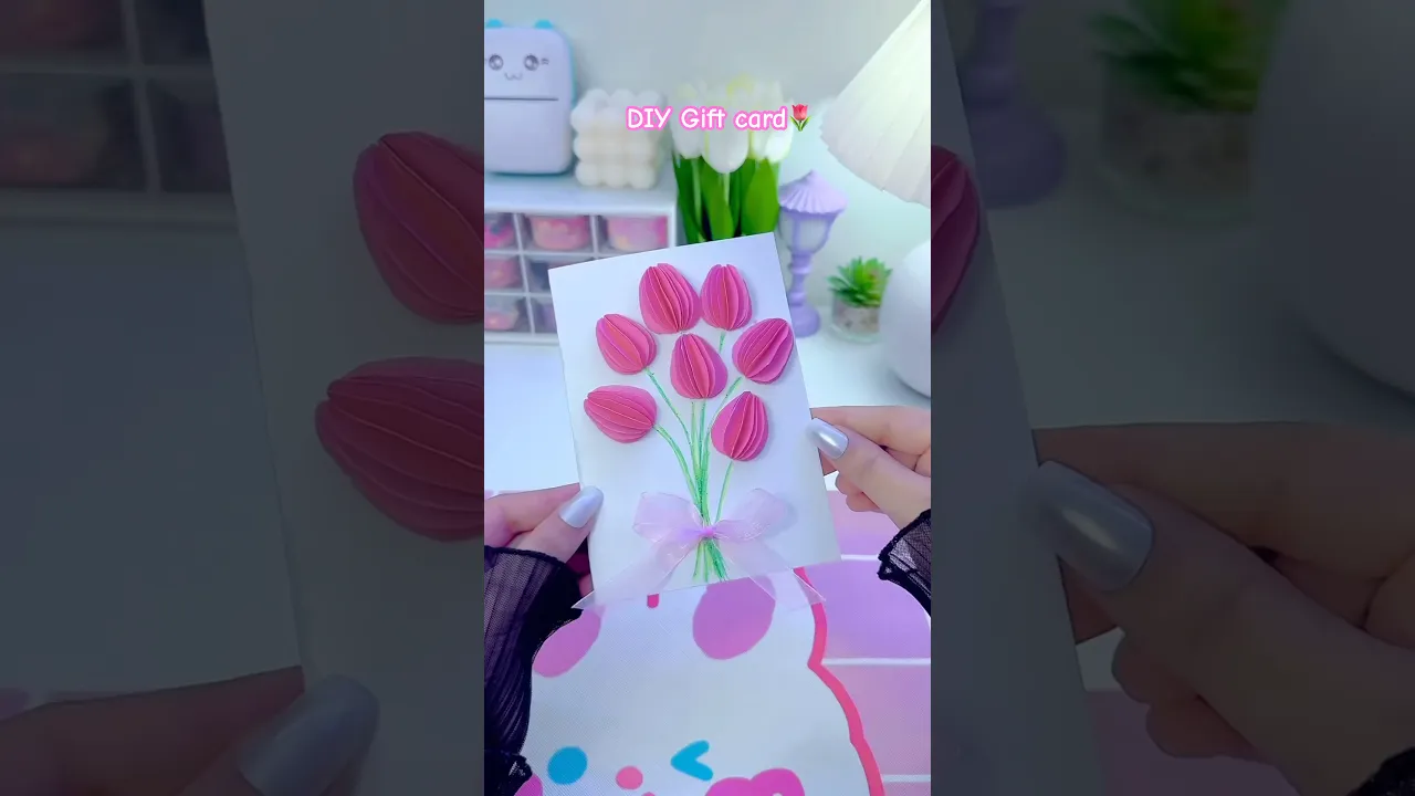DIY Gift Card 🌷 #crafttis
