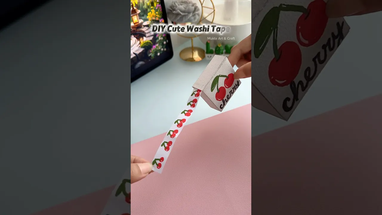 DIY cute washi Tape Ideas😍✨#shorts #art #diy #craft #muktaartandcraft #youtubeshorts