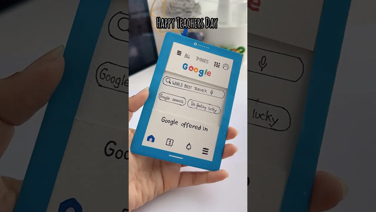 Teachers Day Card ✏️✨#shorts #art #diy #muktaartandcraft #youtubeshorts