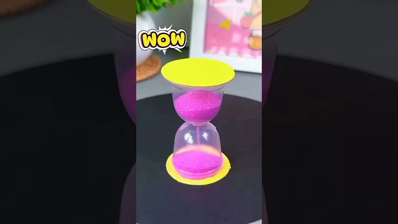 You can make a fun hourglass toy✨#shorts #art #diy #muktaartandcraft #youtubeshorts