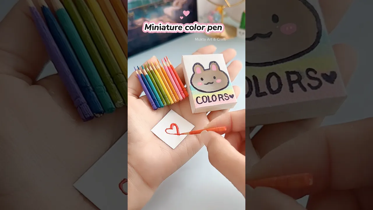 Miniature craft😍✨#shorts #art #diy #craft #muktaartandcraft #youtubeshorts