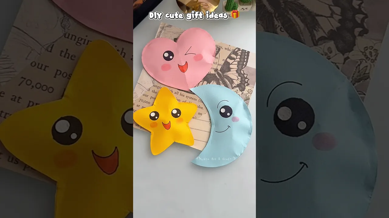 Easy Cute Gift Ideas in just 1 min🎁✨#shorts #art #diy #muktaartandcraft #youtubeshorts