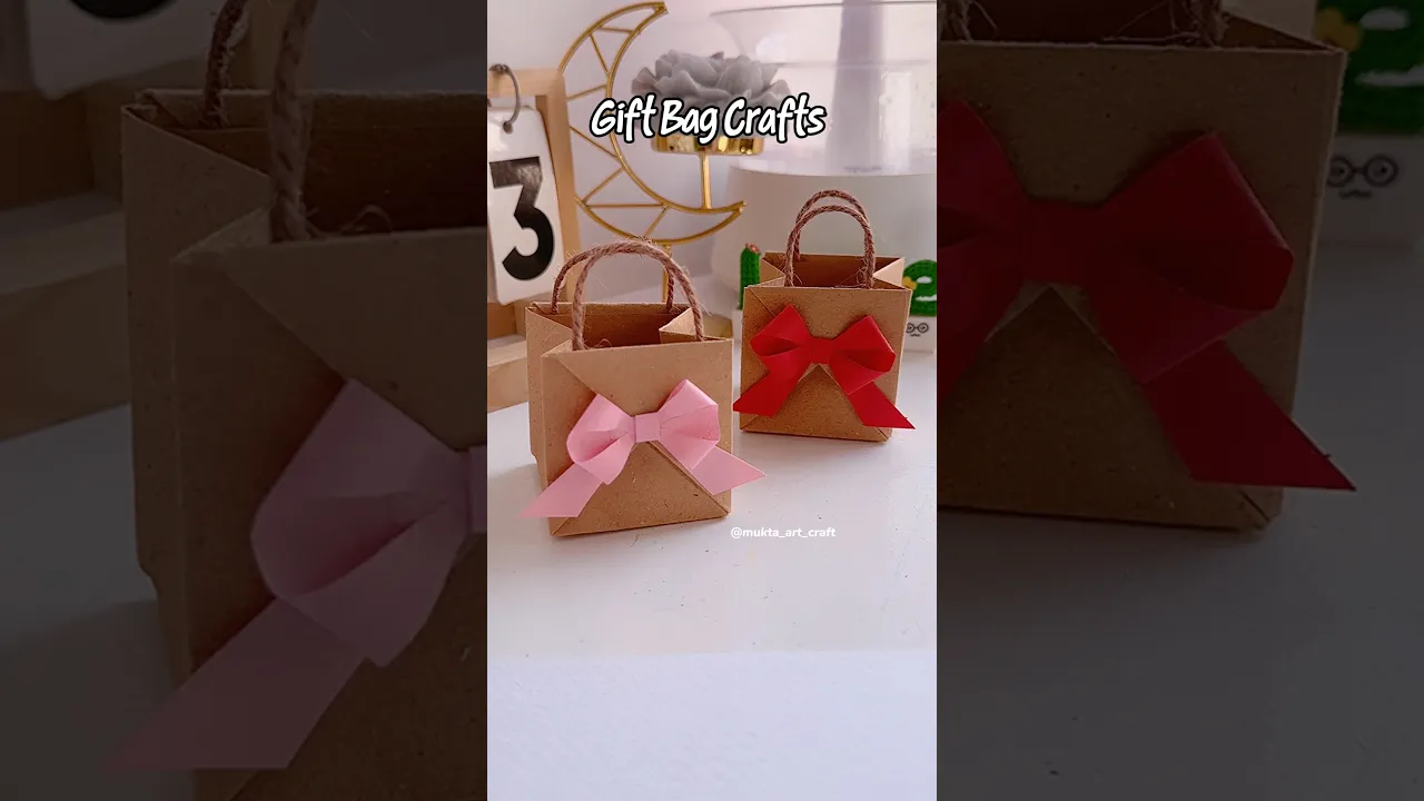 DIY Gift Bag idea #shorts #art #muktaartandcraft #youtubeshorts