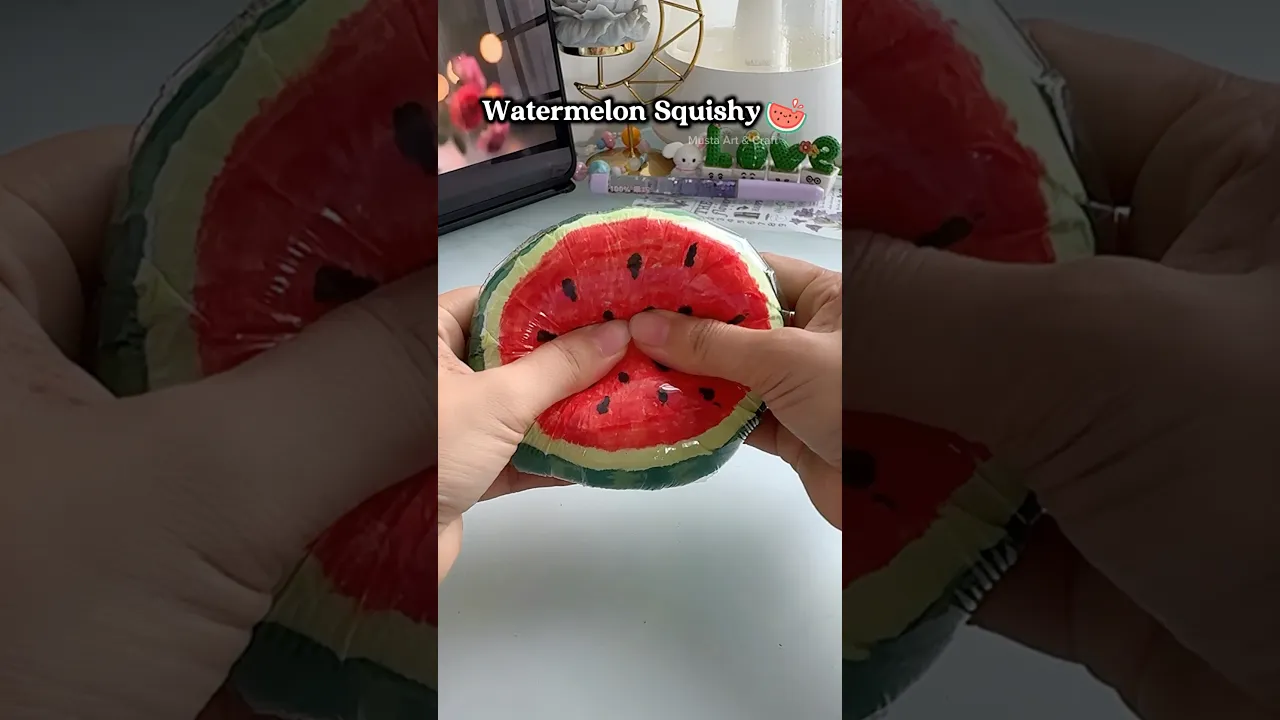 Watermelon 🍉 Squishy ✨#shorts #art #diy #craft #youtubeshorts